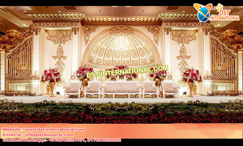 Grand Wedding Reception Half-Dome Stage