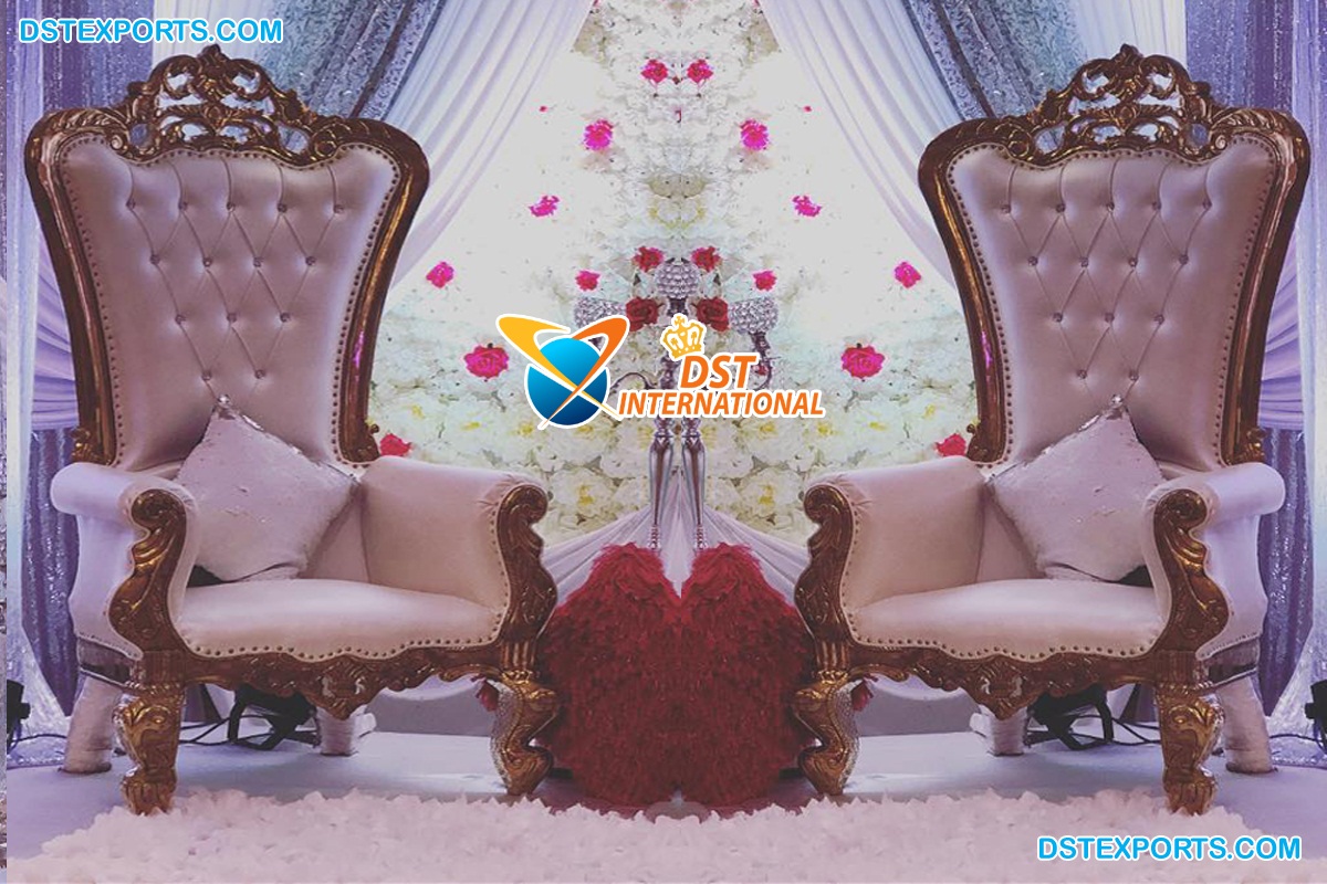 Exquisite Throne Chairs Luxury Wedding King Royal Chairs King And Queen  Chairs Banquet
