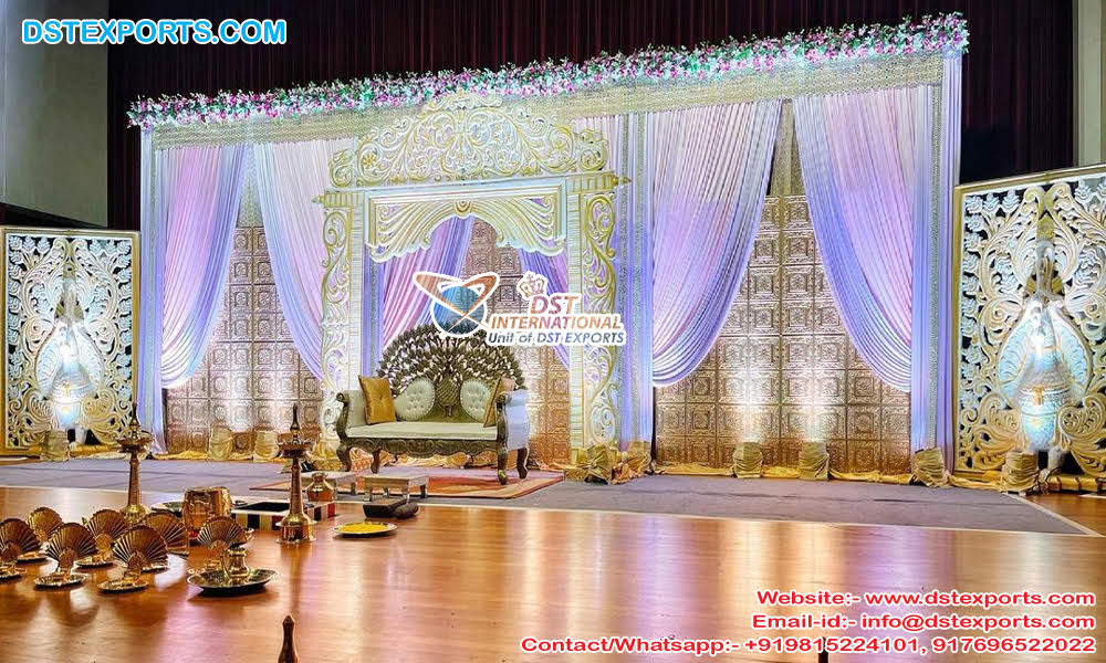Exclusive Indian Marriage Reception Stage Decoration - DST International