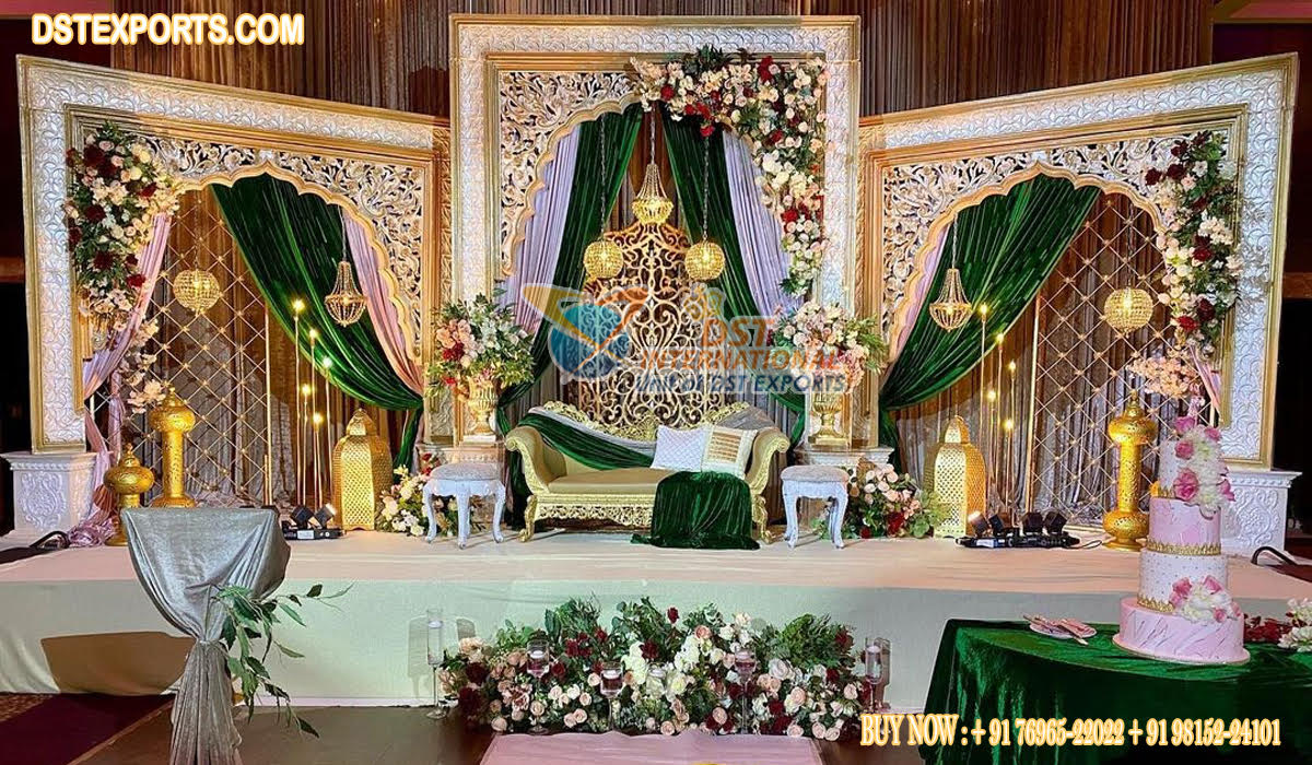 Glamorous Muslim Walima Stage Decoration