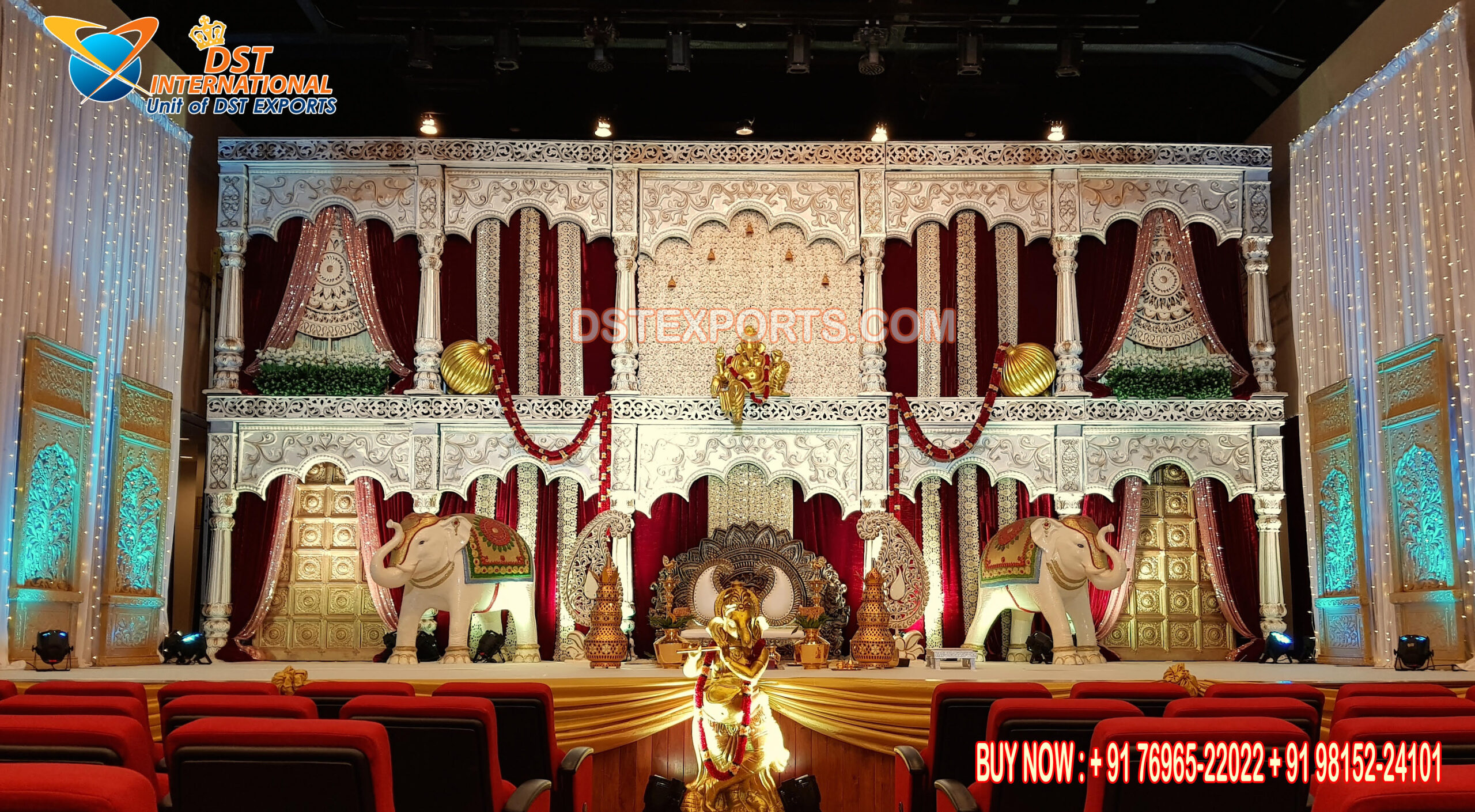 Luxury Fiber Stage For South Indian Weddings