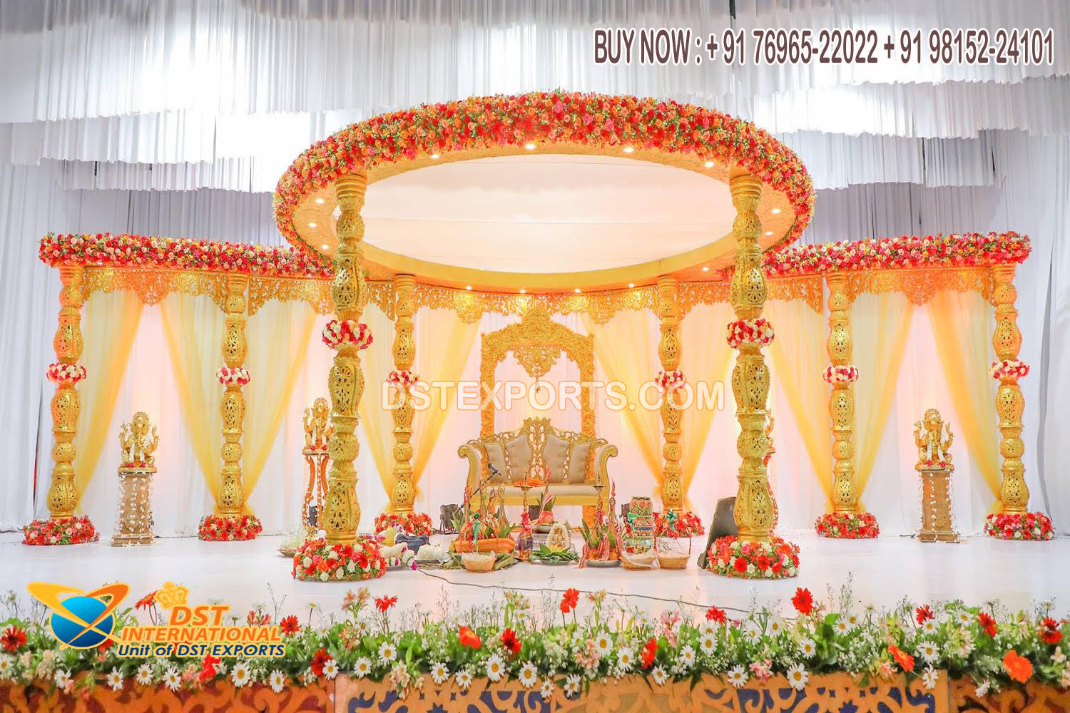 Traditional South Indian Style Grand Wedding Mandap