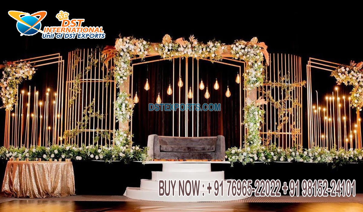 Exclusive Event Decoration with Metal Stands Stage