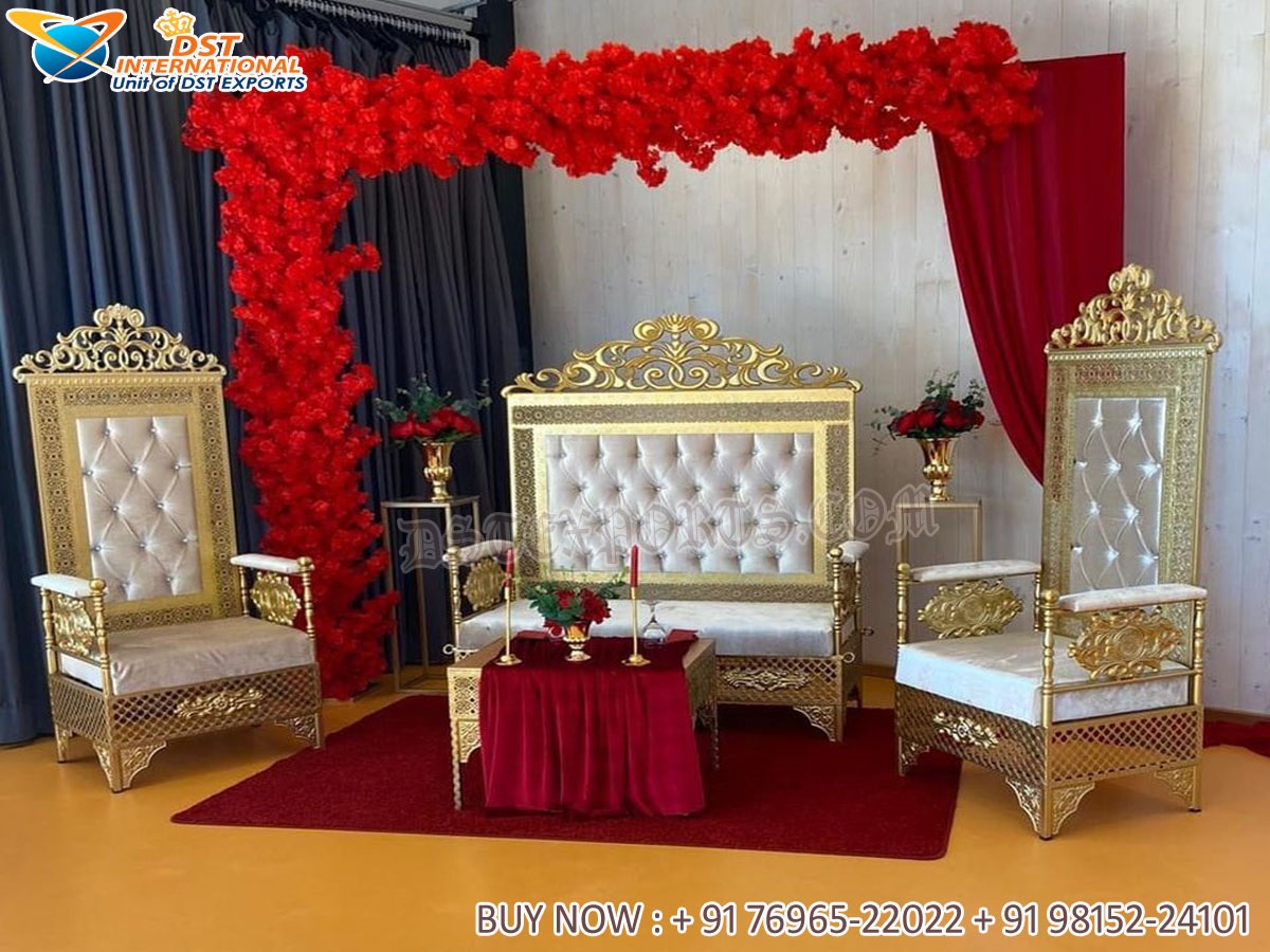 Latest King & Queen Wedding Stage Sofa Set - DST International