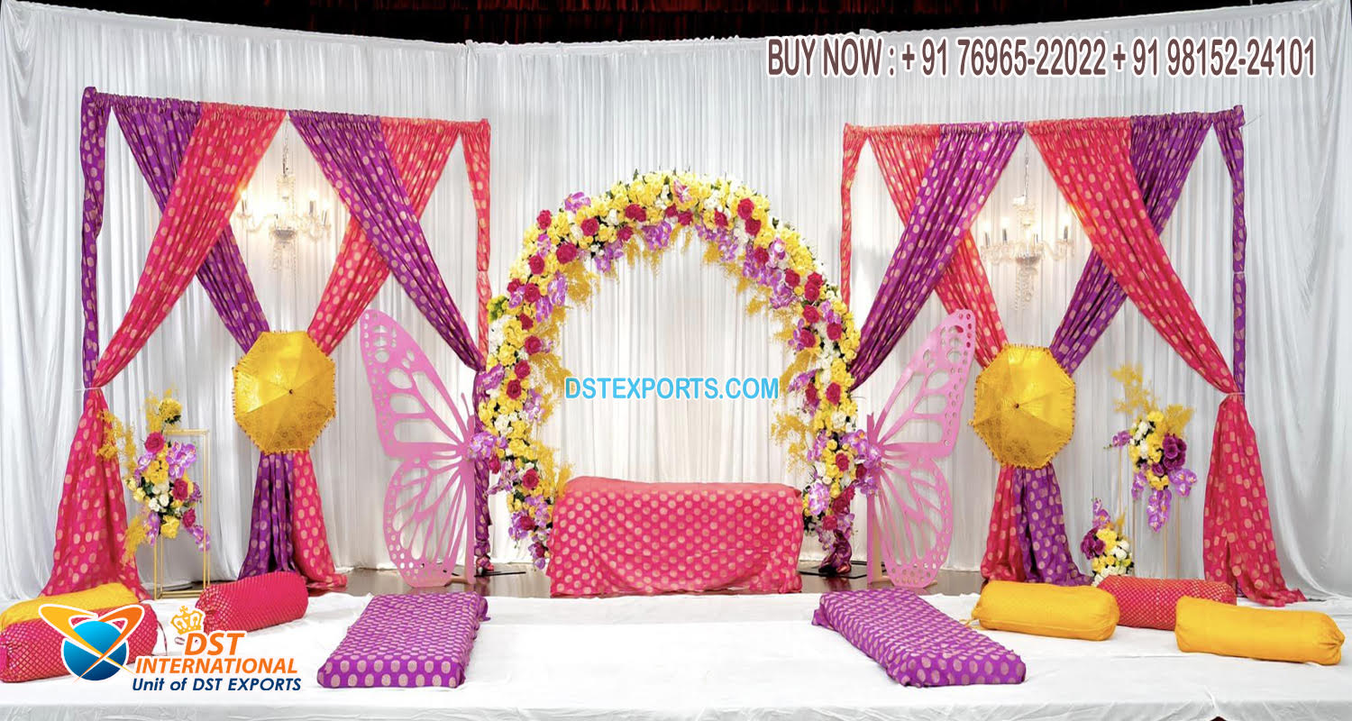 Affordable Wedding Bangle Ceremony Stage Setup