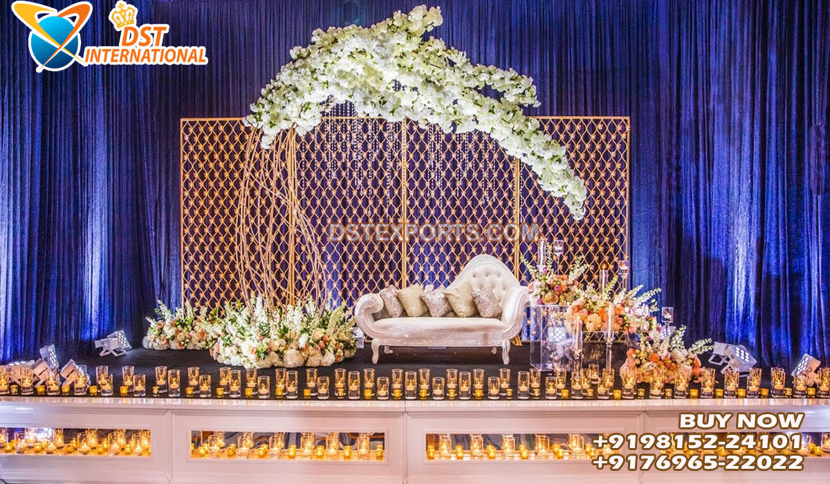 Prestige Christian Wedding Stage Metal Candle Wall