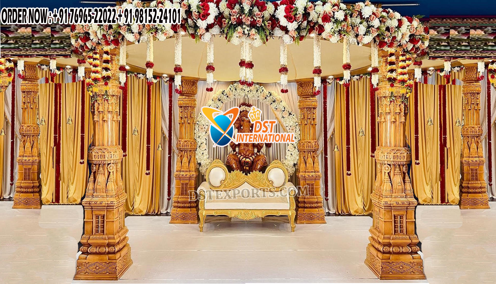 South Indian Wedding Golden Mangalam Mandapam