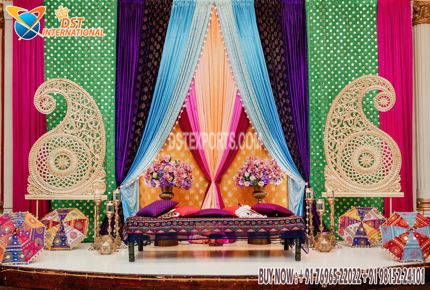 Best Punjabi Wedding Decor Sangeet Stage Set