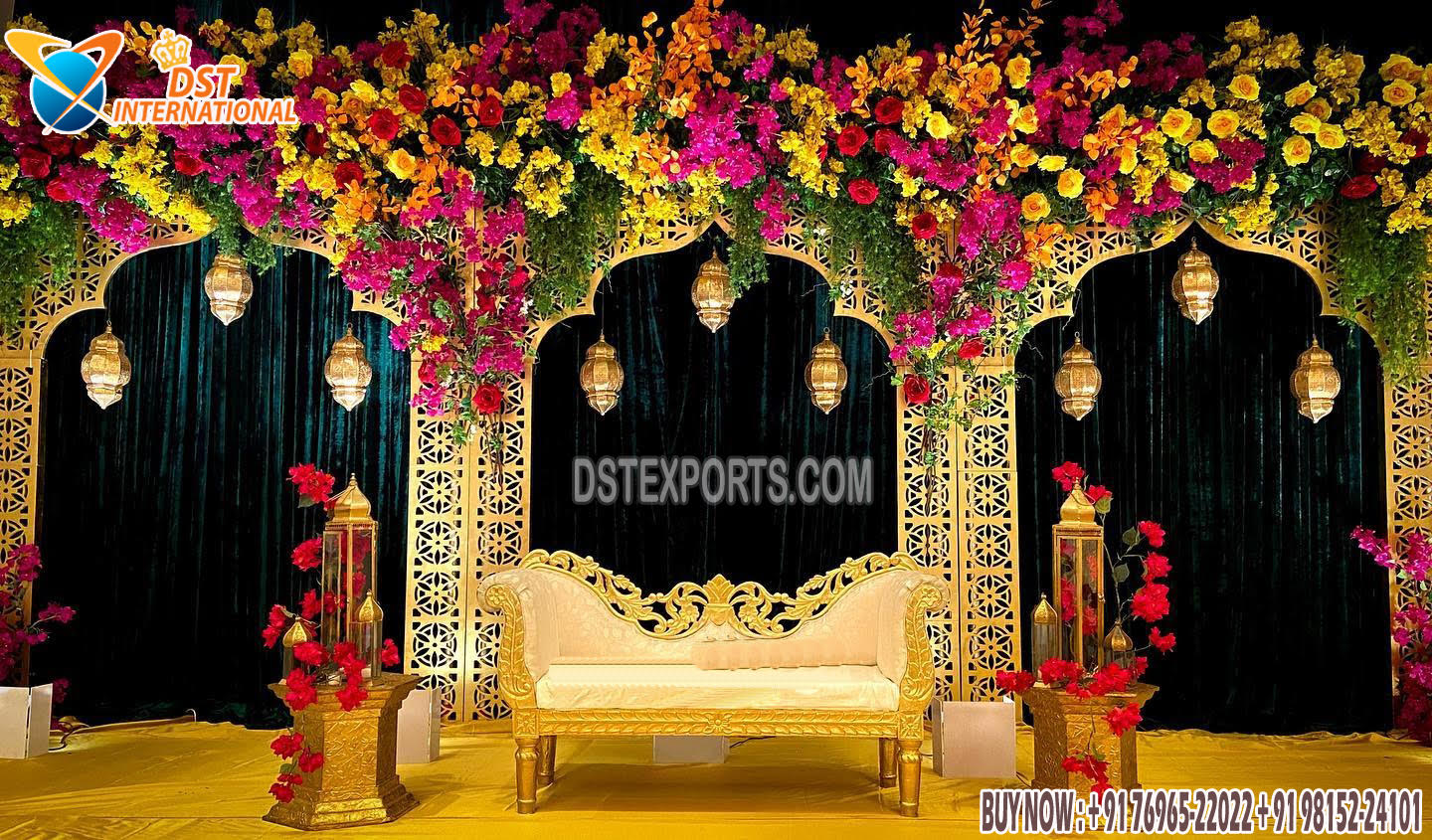 Indian Indoor Wedding Stage Metal Frames