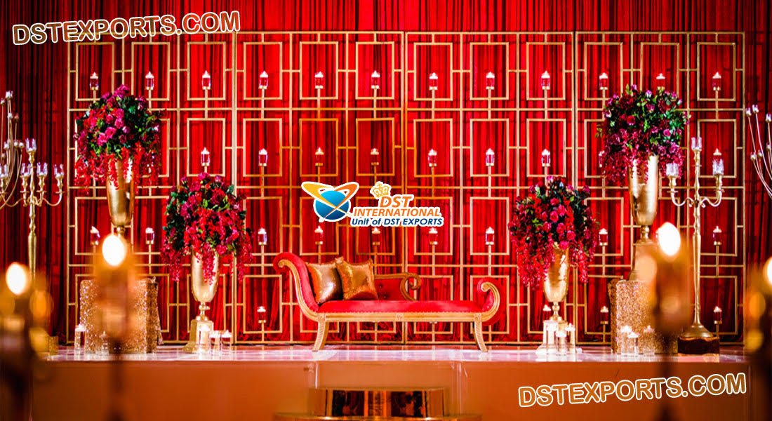 Perfect Wedding Stage Candle Backdrop Walls - DST International