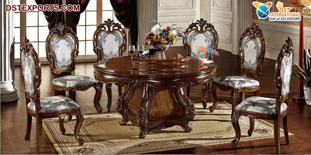 Latest Design Round Dining Table Chairs Set Dst International