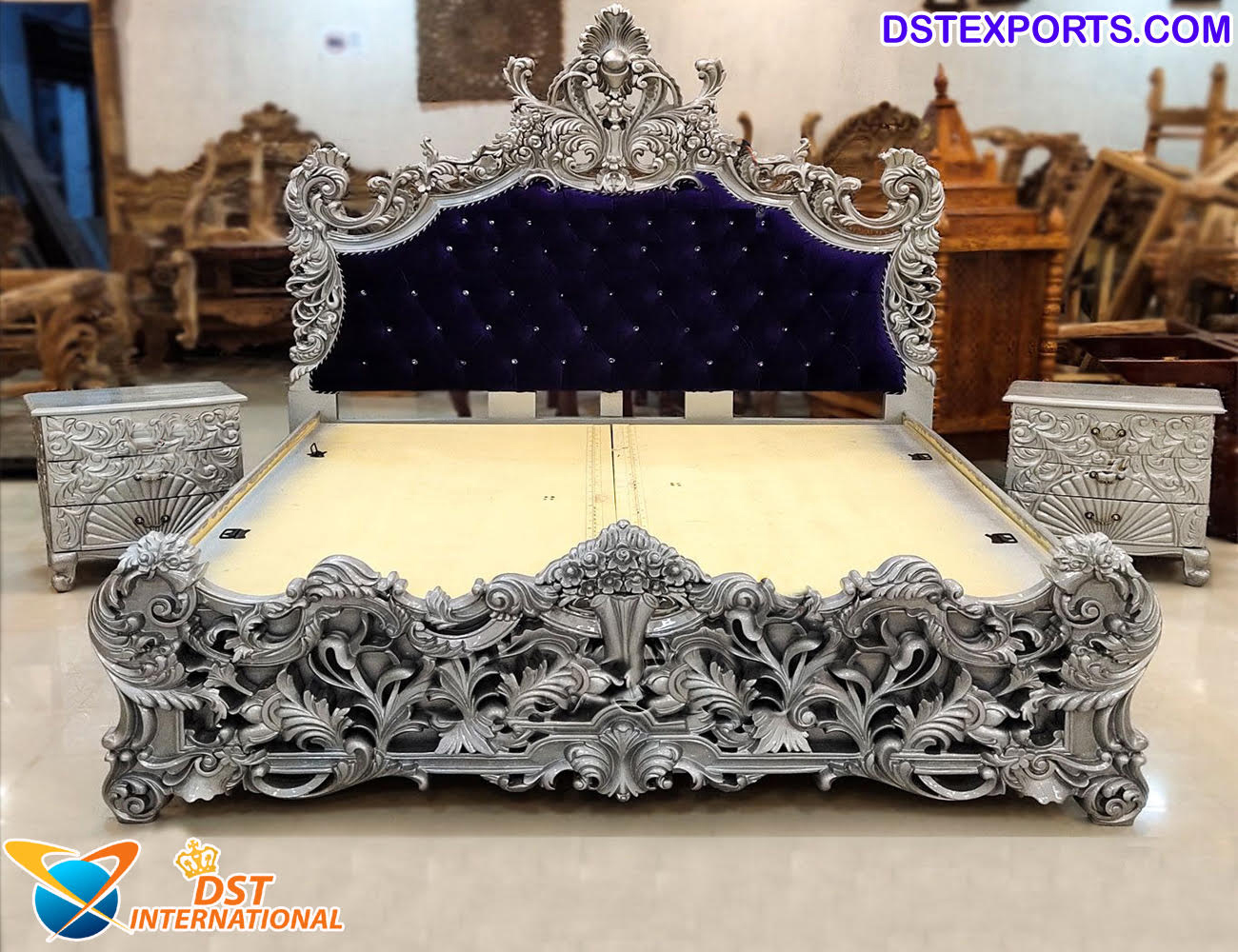 Wooden Crafted Luxury Master Bedroom Furniture - DST Home Furniture  Manufacturer Exporter