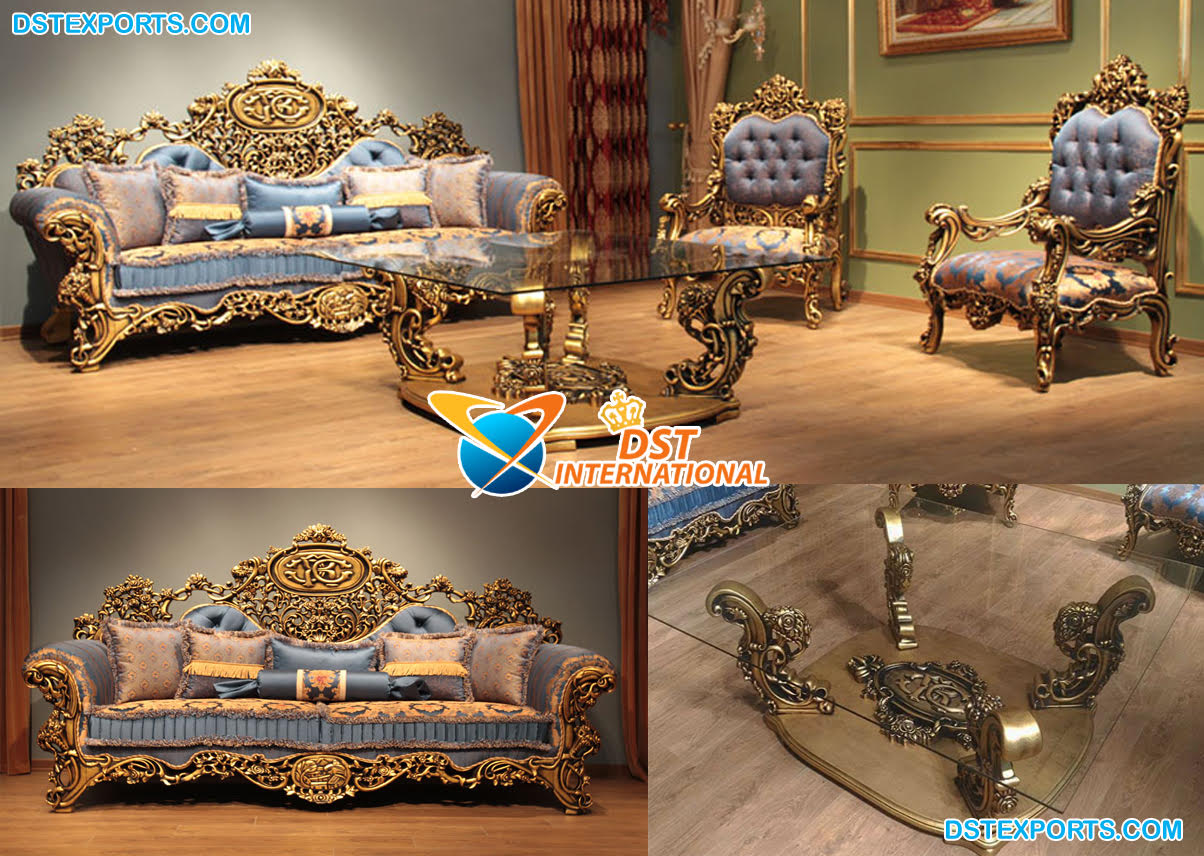 Classic Italian Style Handmade Sofa, Traditional Sofa Set Design
