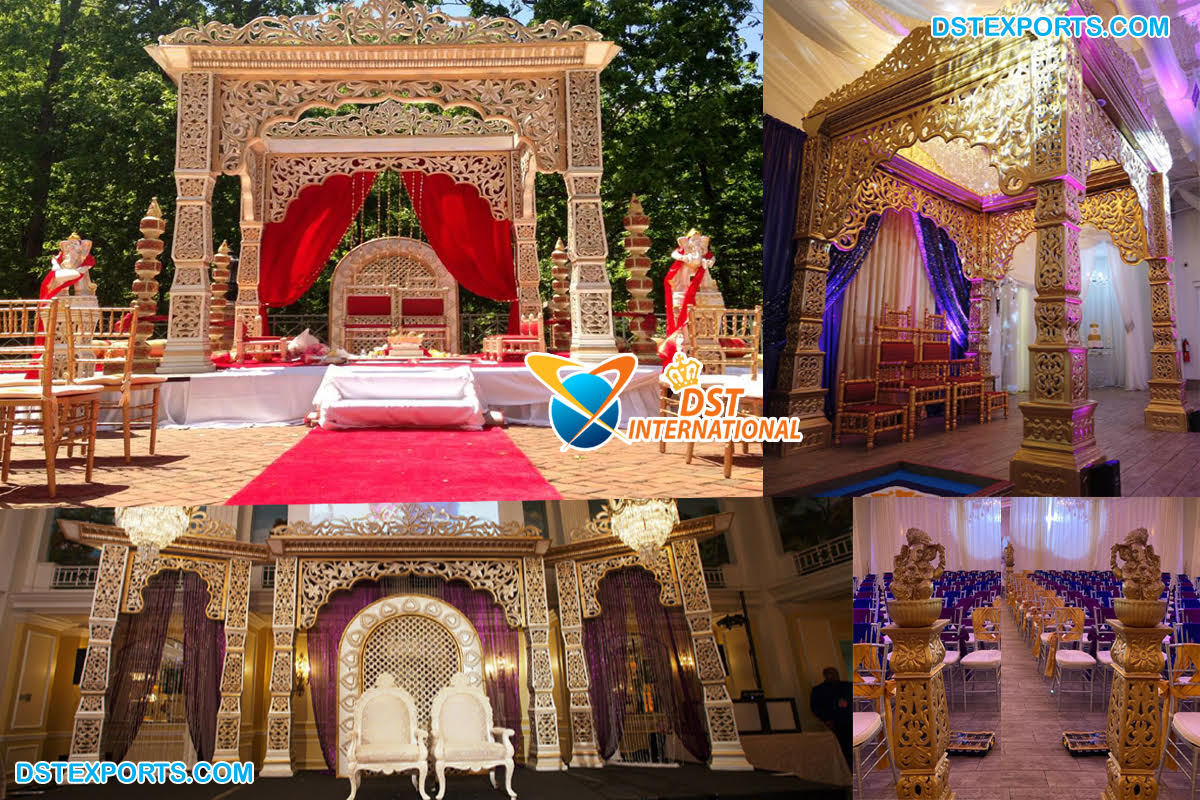 Bollywood Outdoor Indian Wedding Mandap Decor - DST International