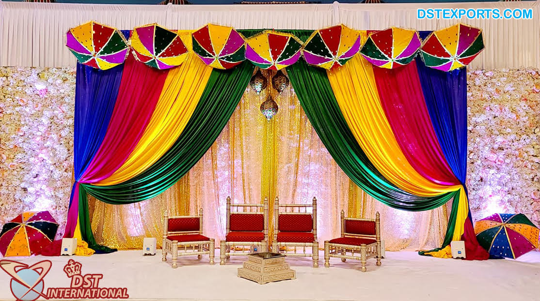 Wedding Party Background Curtain Drape Stage - DST International