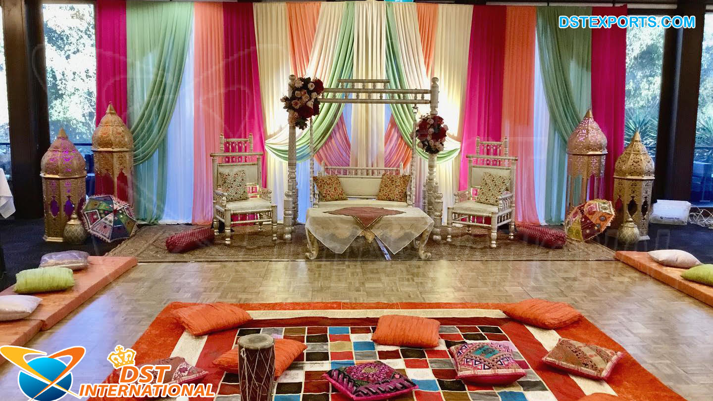 Adding elegance and style to your Mehndi celebration with our unique floral  setup | Delhi NCR