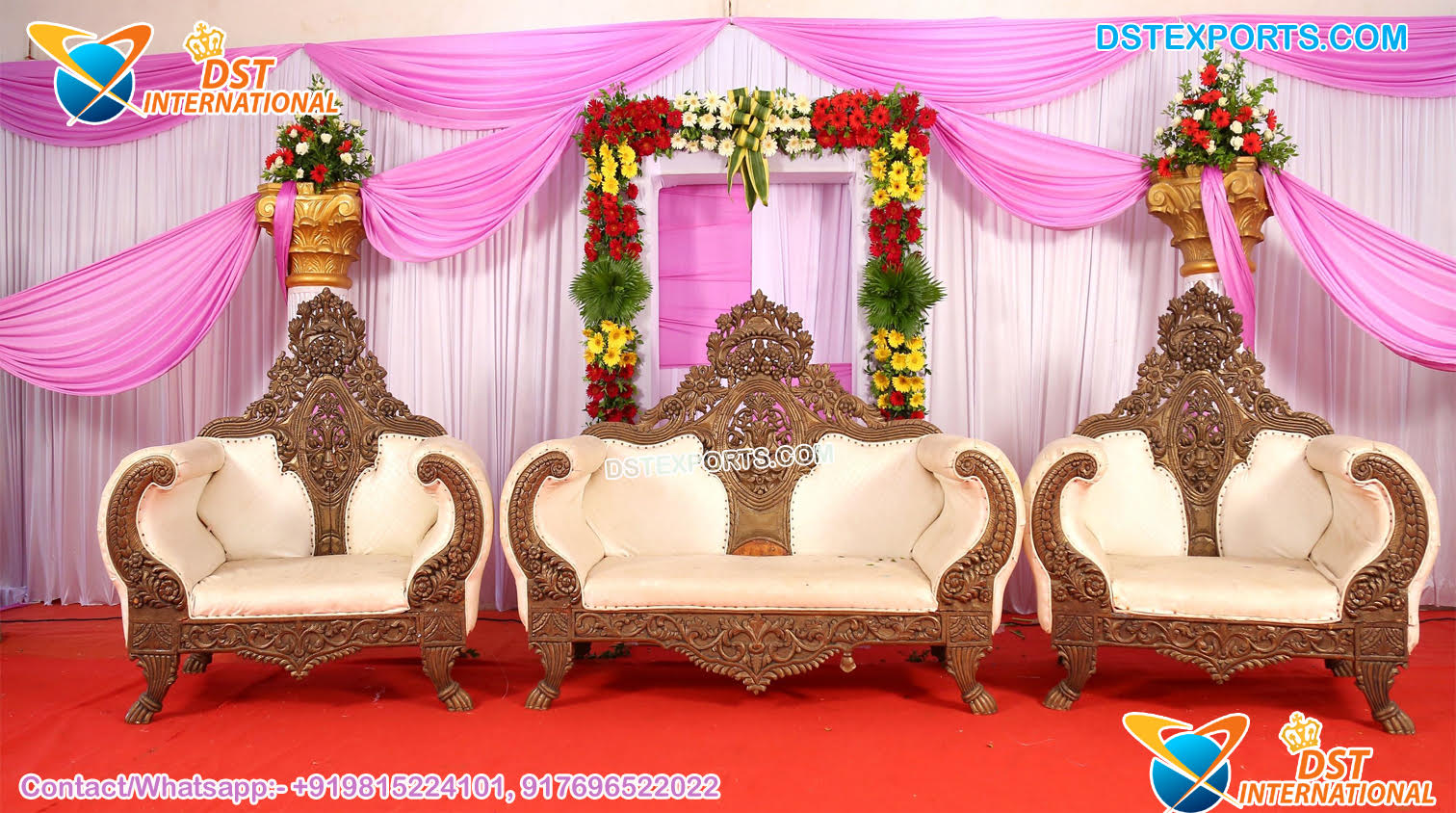 Stylish Engagement Ceremony Stage Sofa Set