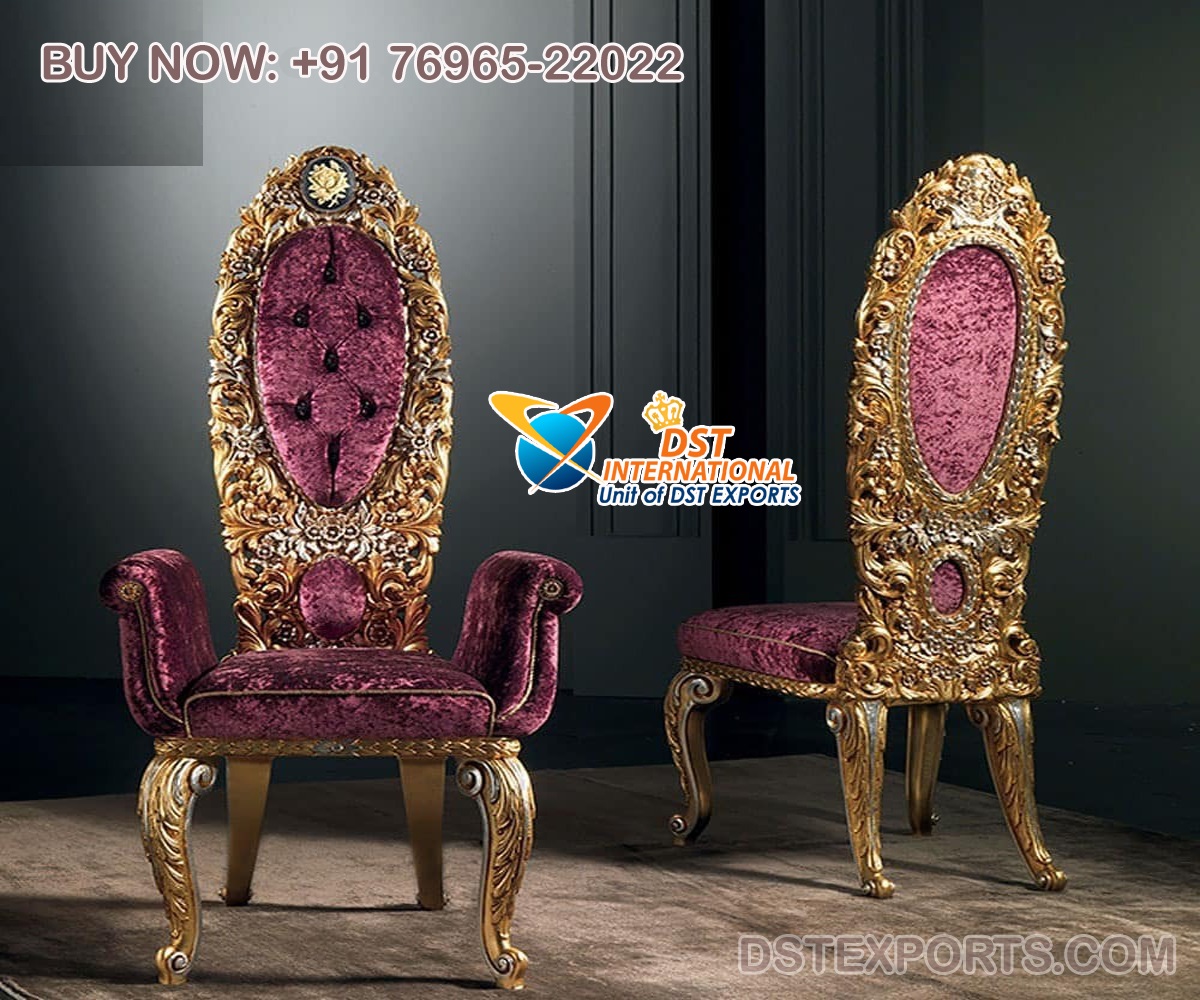 Designer Baroque Style Lounge Chair Set