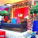 Moroccan Themed Mehndi Stage Bridal Bench