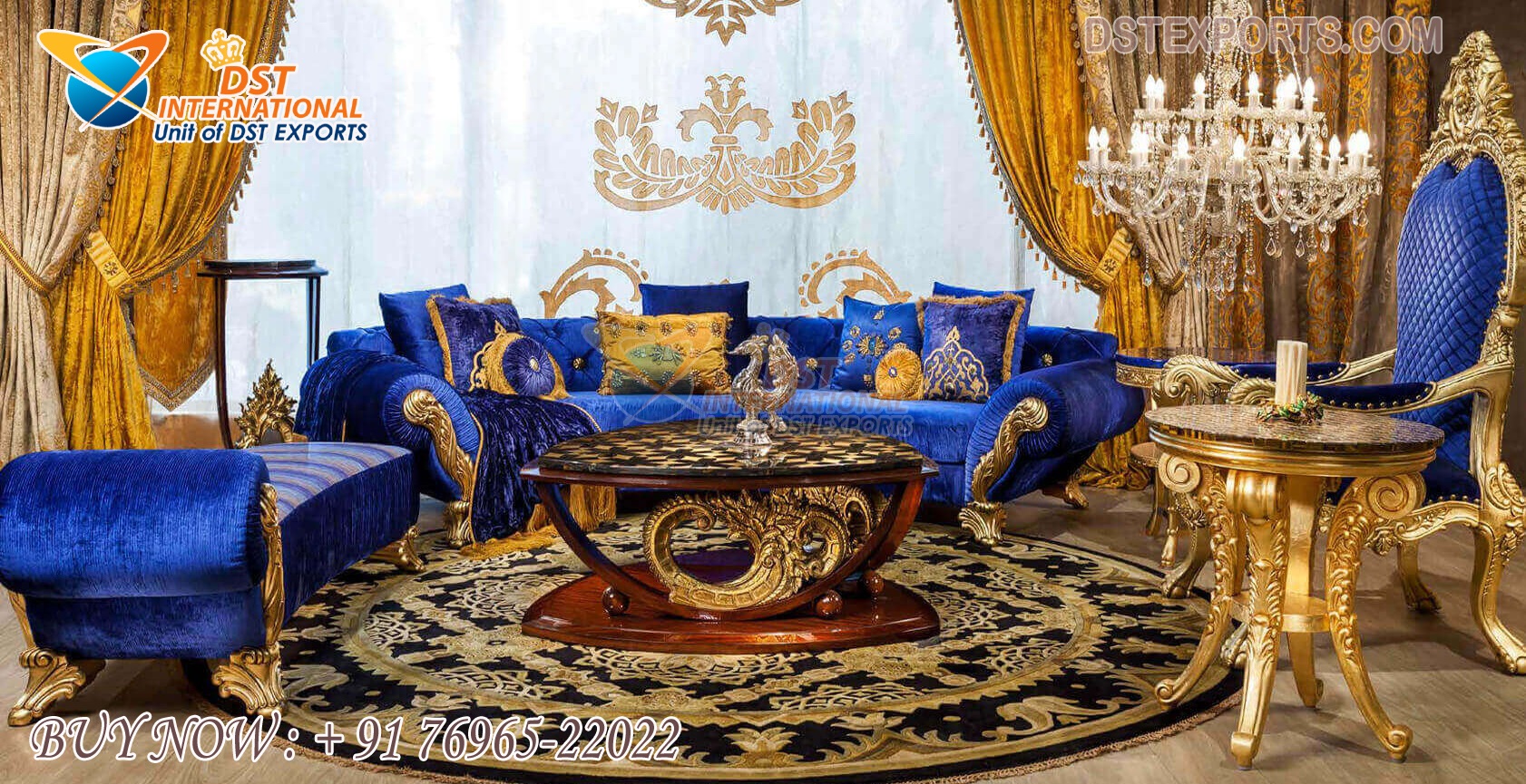 Royal Mansion Heavy Carved Living Room Furniture