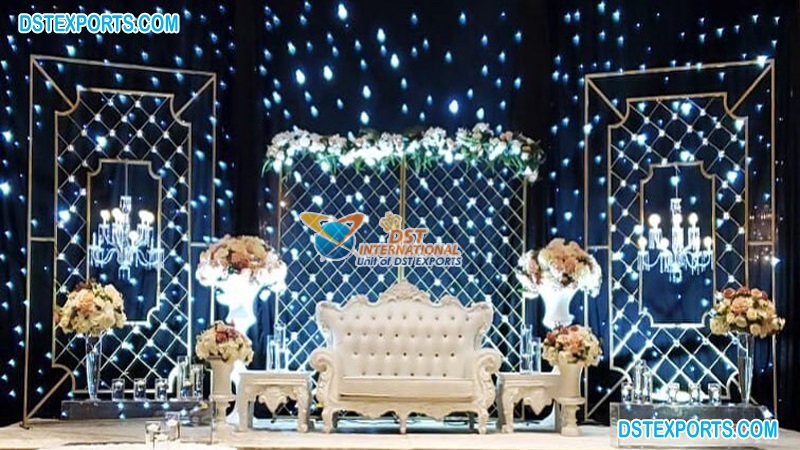 New Designer Wedding Stage Candle Wall Backdrops