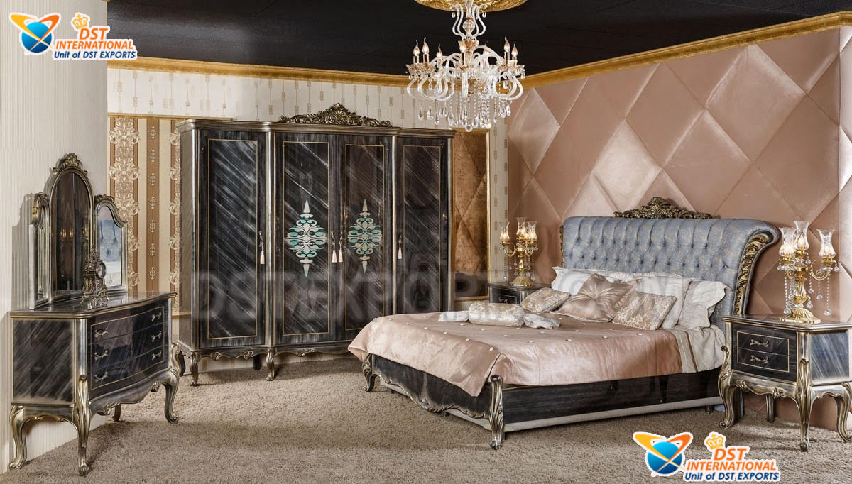 Black Finish Master Bedroom Furniture