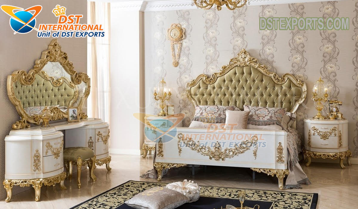King Size Wooden Bedroom Furniture Set