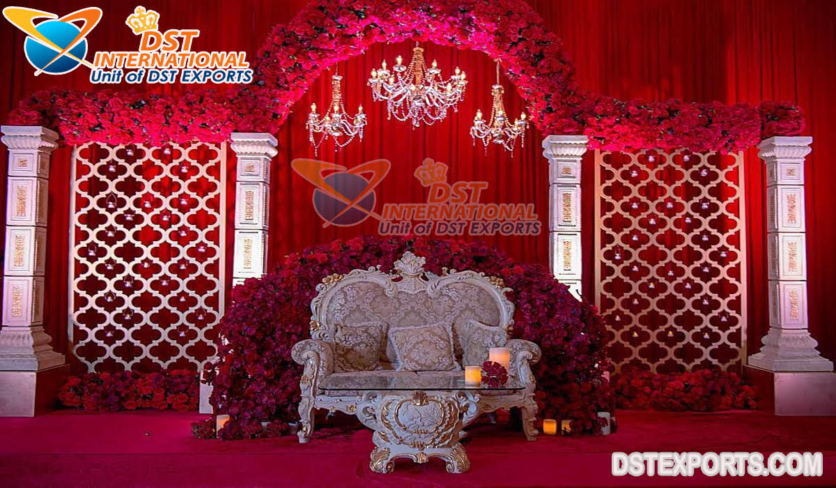 Asian Wedding Stage For Bride Groom