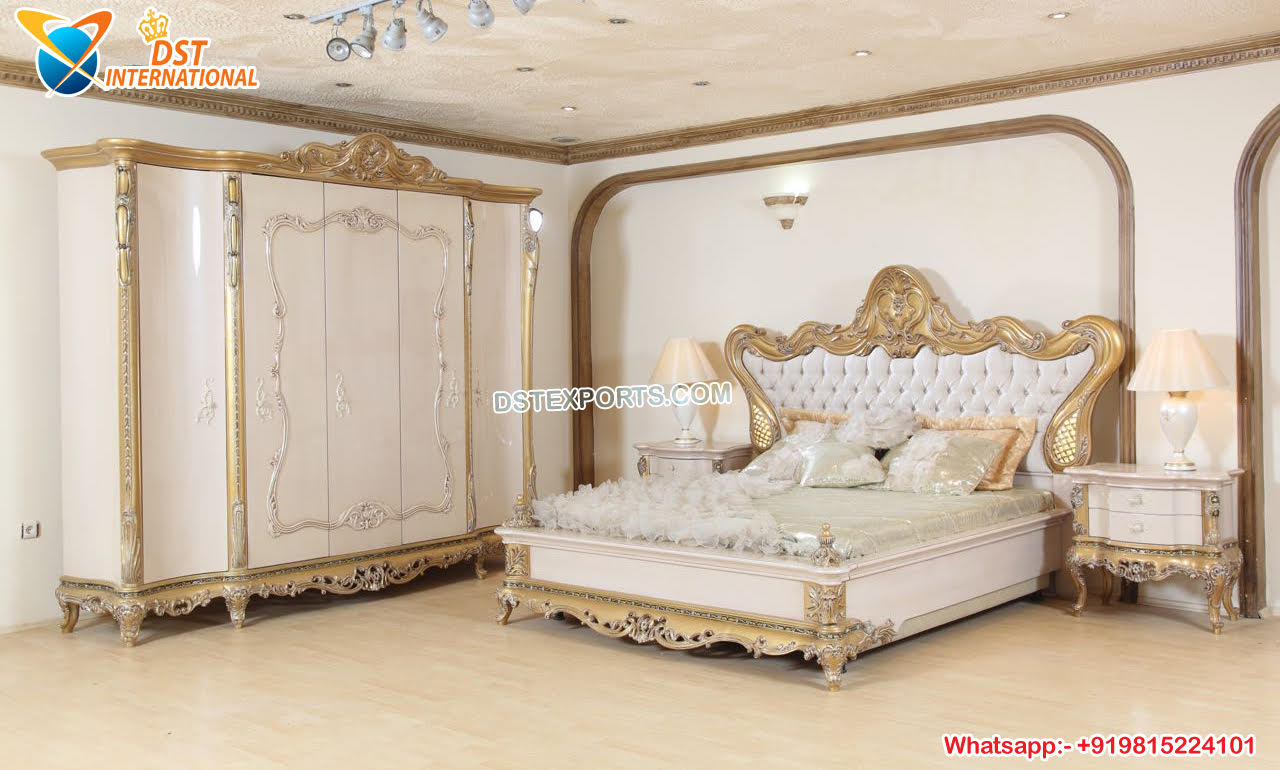 Gold bedroom online set king