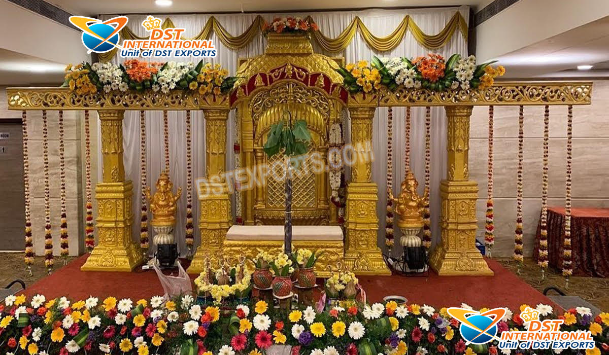 Tamilian Style Wedding Reception Stage - DST International