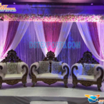 Luxurious Gold White Sofa Set For Wedding