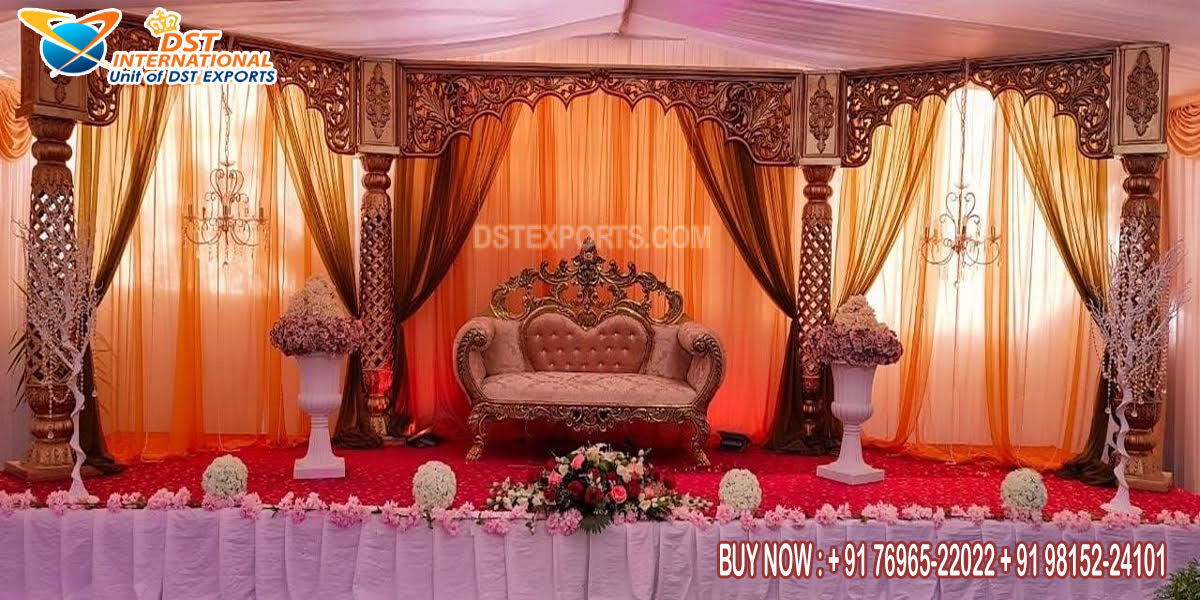 Trending Hindu Wedding Reception Stage Setup
