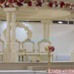 White Palace Twin Pillar Wedding Mandap