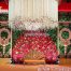 South Wedding Reception Stage Jhumka Frames
