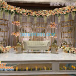 Stylish Wedding Candlelit Stage With Flower Decoration
