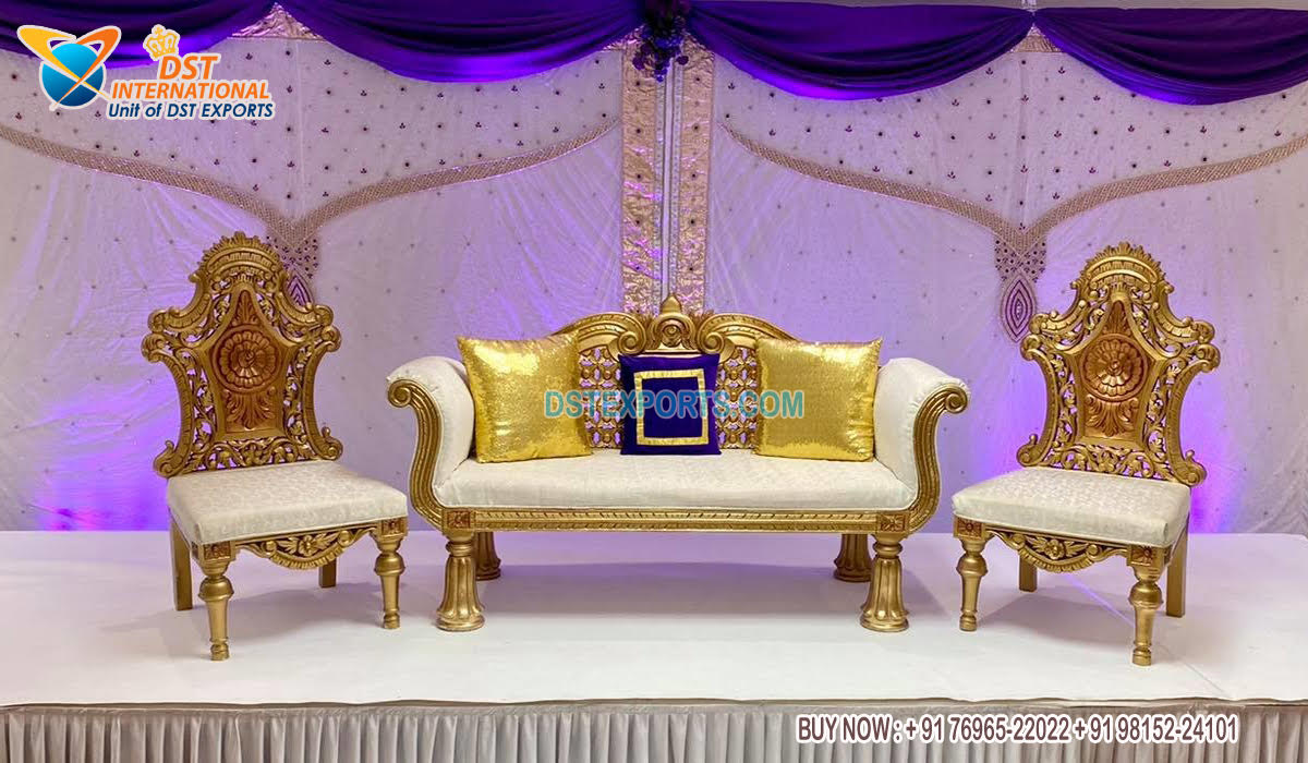Stylish Bride Groom Sofa Set For Wedding Stage
