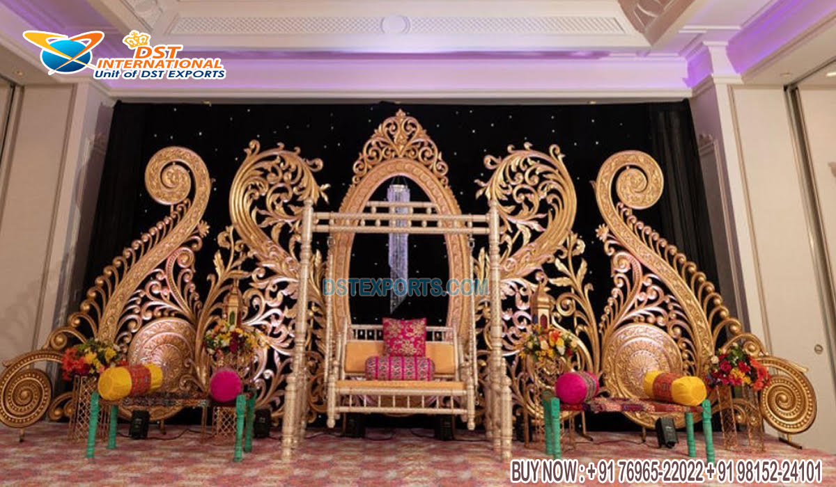 Elegant Wedding Stage Backdrop Frames Decor