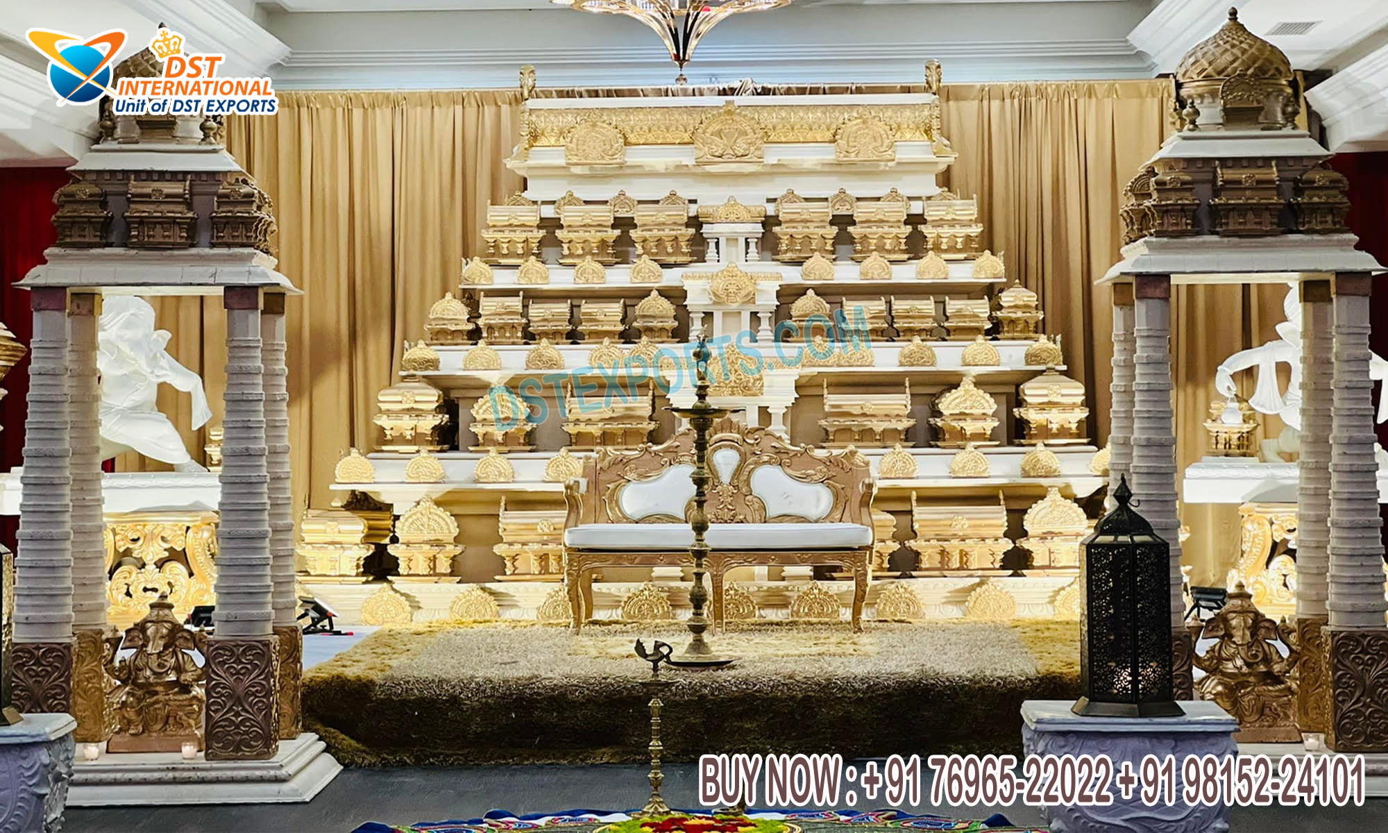Grand Gopuram Temple Style Wedding Mandap
