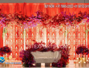 Perfect Wedding Reception Stage Candle Wall Setup