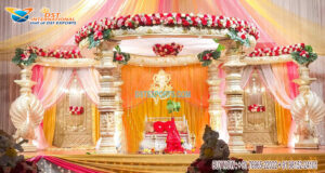 South Indian Style Dev Pillar Wedding Mandap