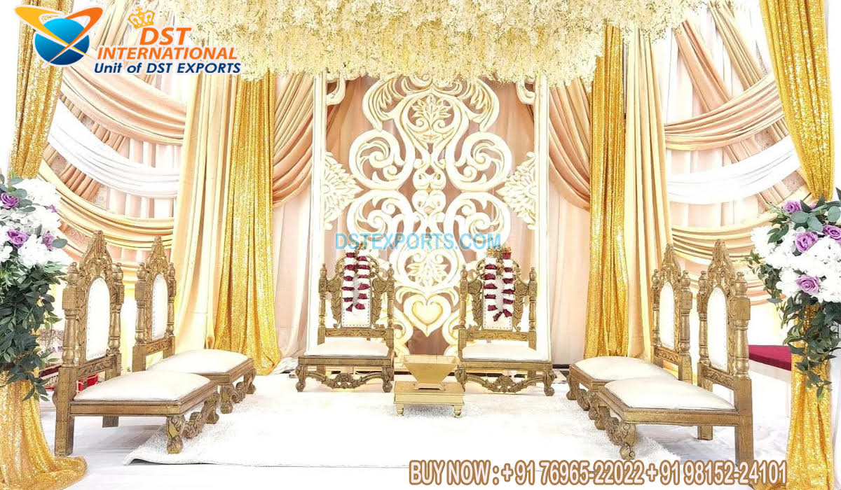 Amazing Mandap Decor Wedding Chairs Set