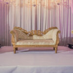Royal Wedding Decor Bride And Groom Sofa Chair