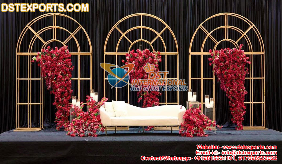 Wholesale 4D Metal Arches For Wedding Stage Decor