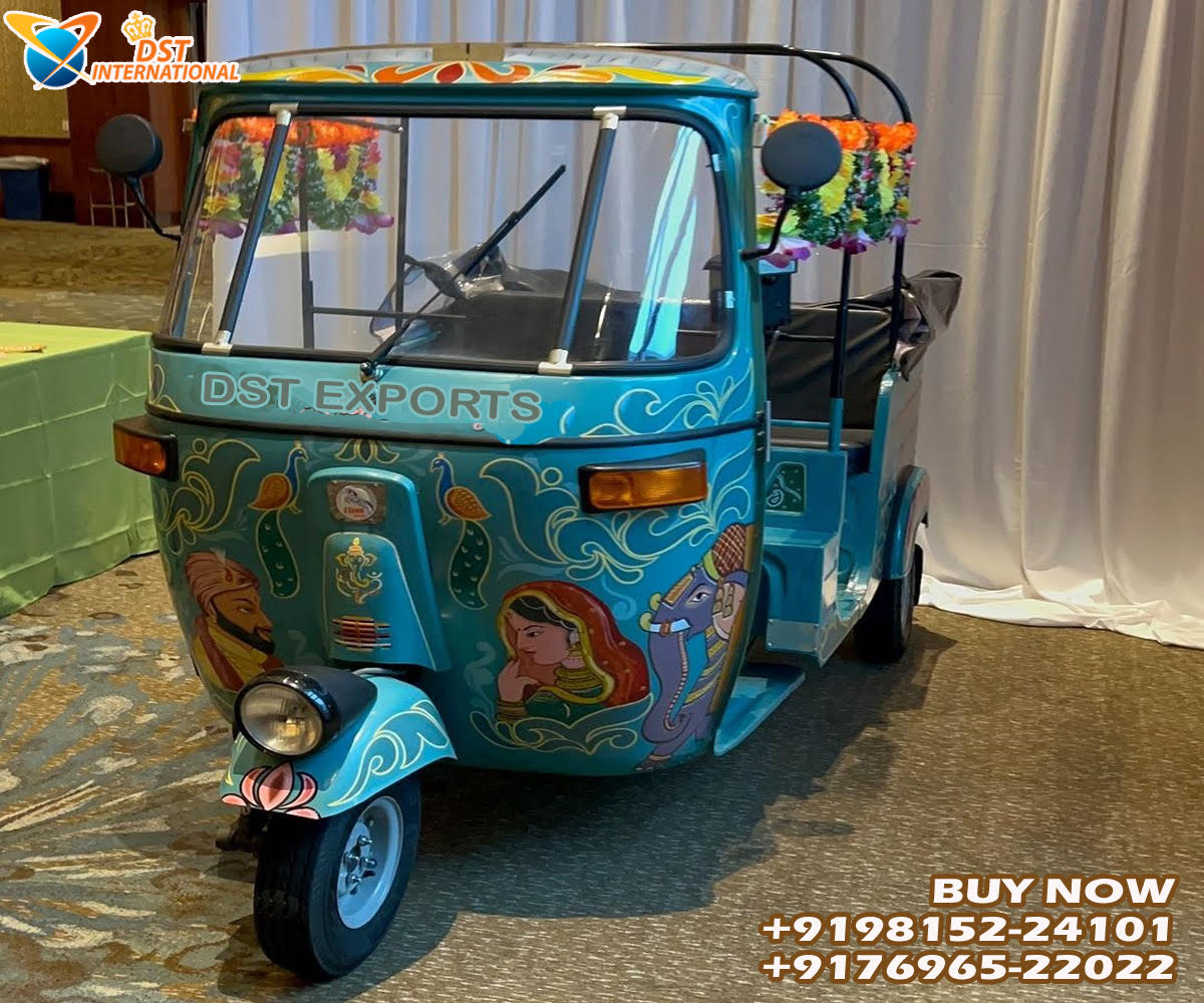Gorgeous Bride Groom Entry Prop Auto Rickshaw