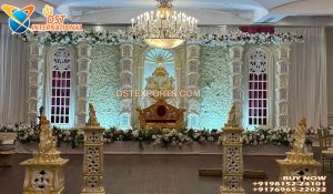 South Indian Window Style Wedding Stage Setup