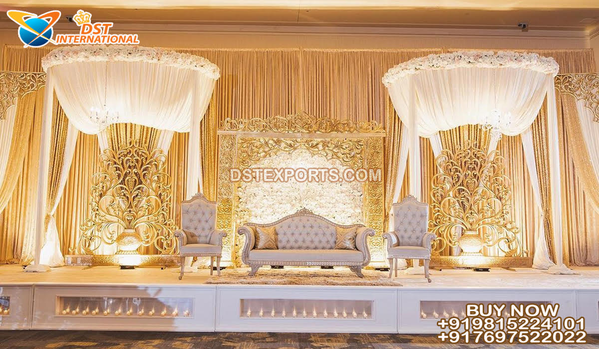 Splendid Wedding Reception Stage Decoration