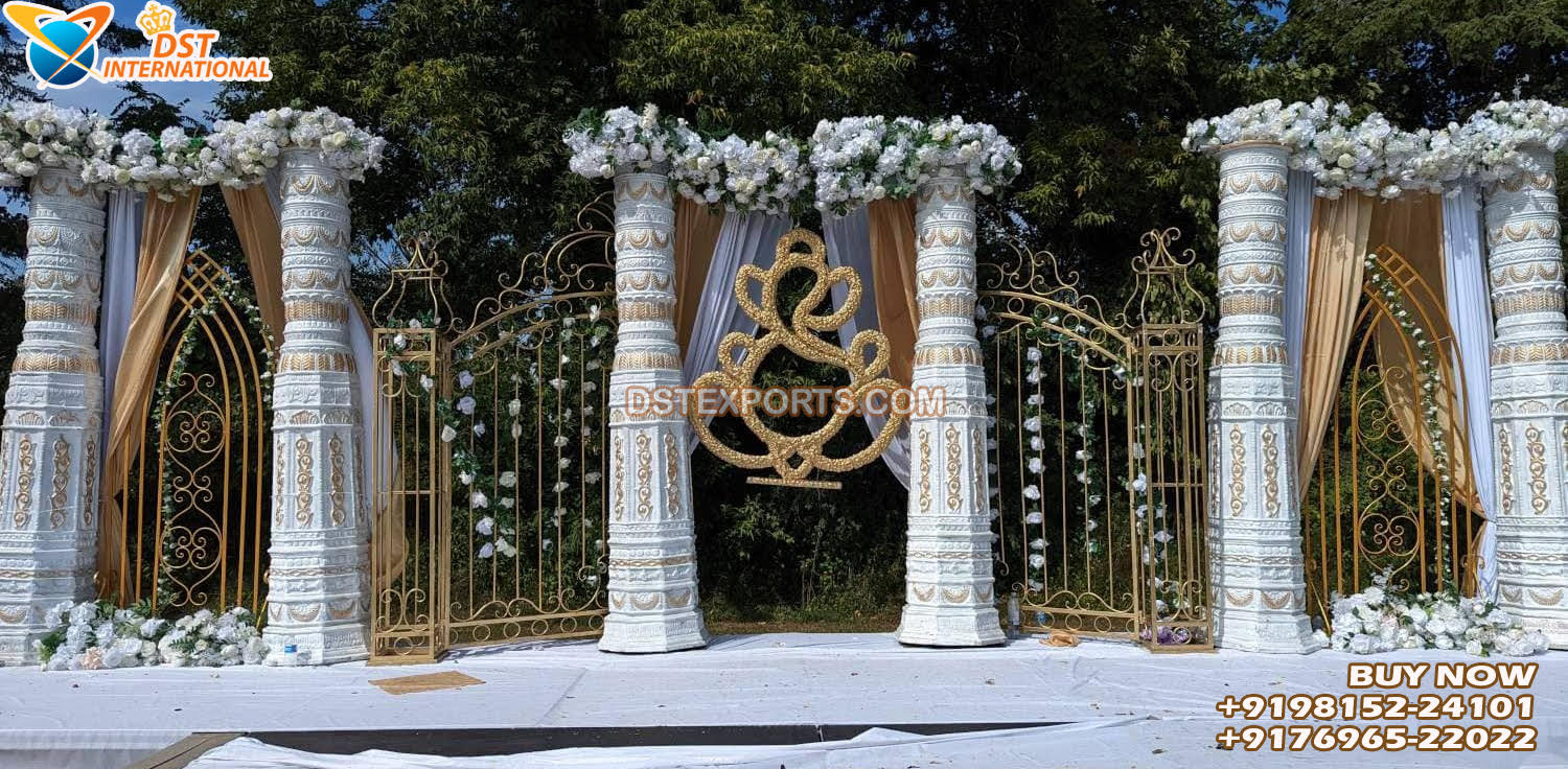Contemporary Boho Theme Outdoor Wedding Stage