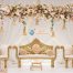 Luxurious Wedding Stage Loveseat With Chairs