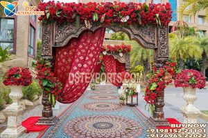 Rajwadi Style Wedding Entrance Decoration