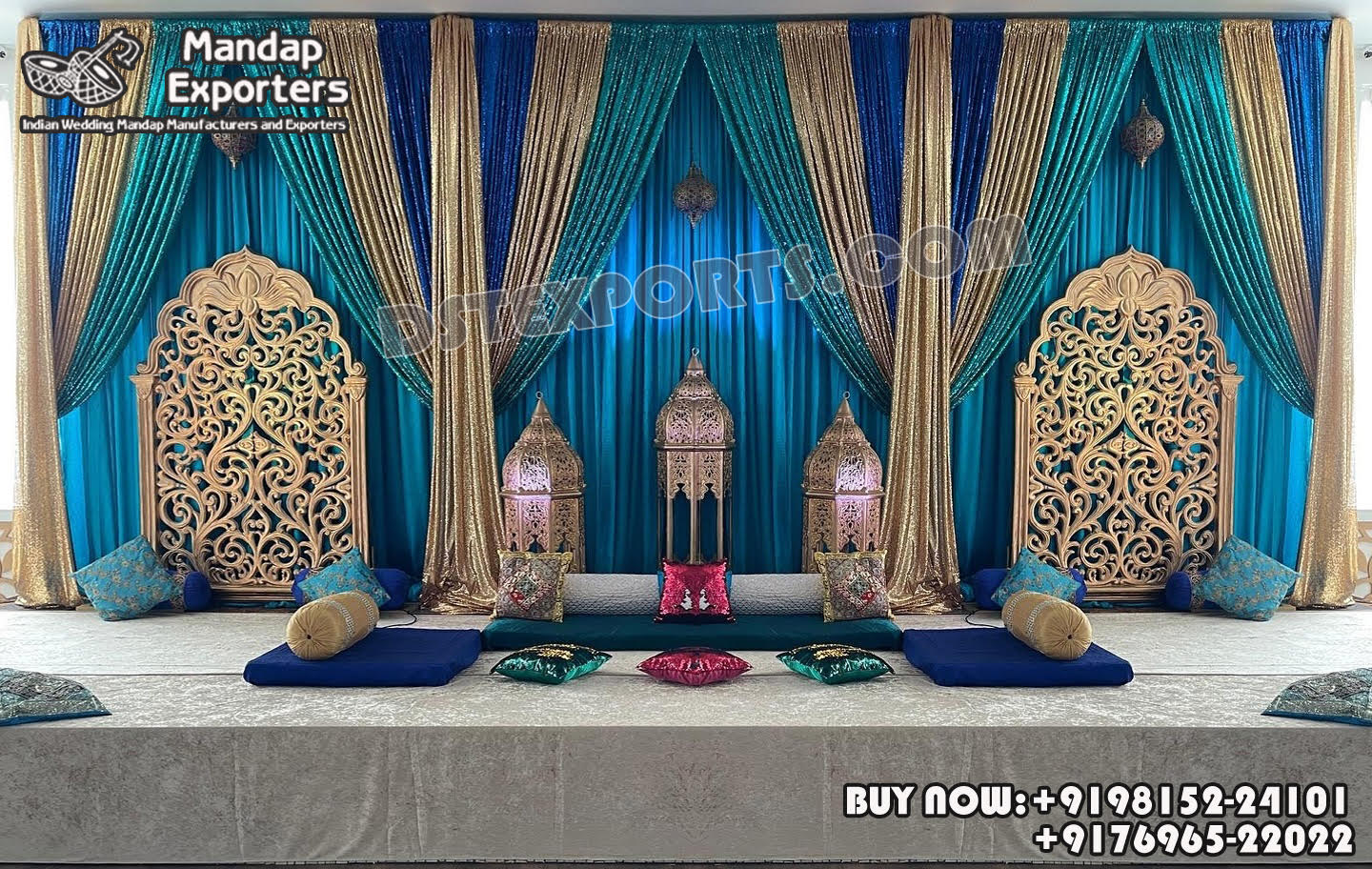 Wedding Mandaps Wedding Stages Wedding Furniture Horse Drawn Carriages Fiber Decoration Items Mehndi Sangeet and Haldi decor props